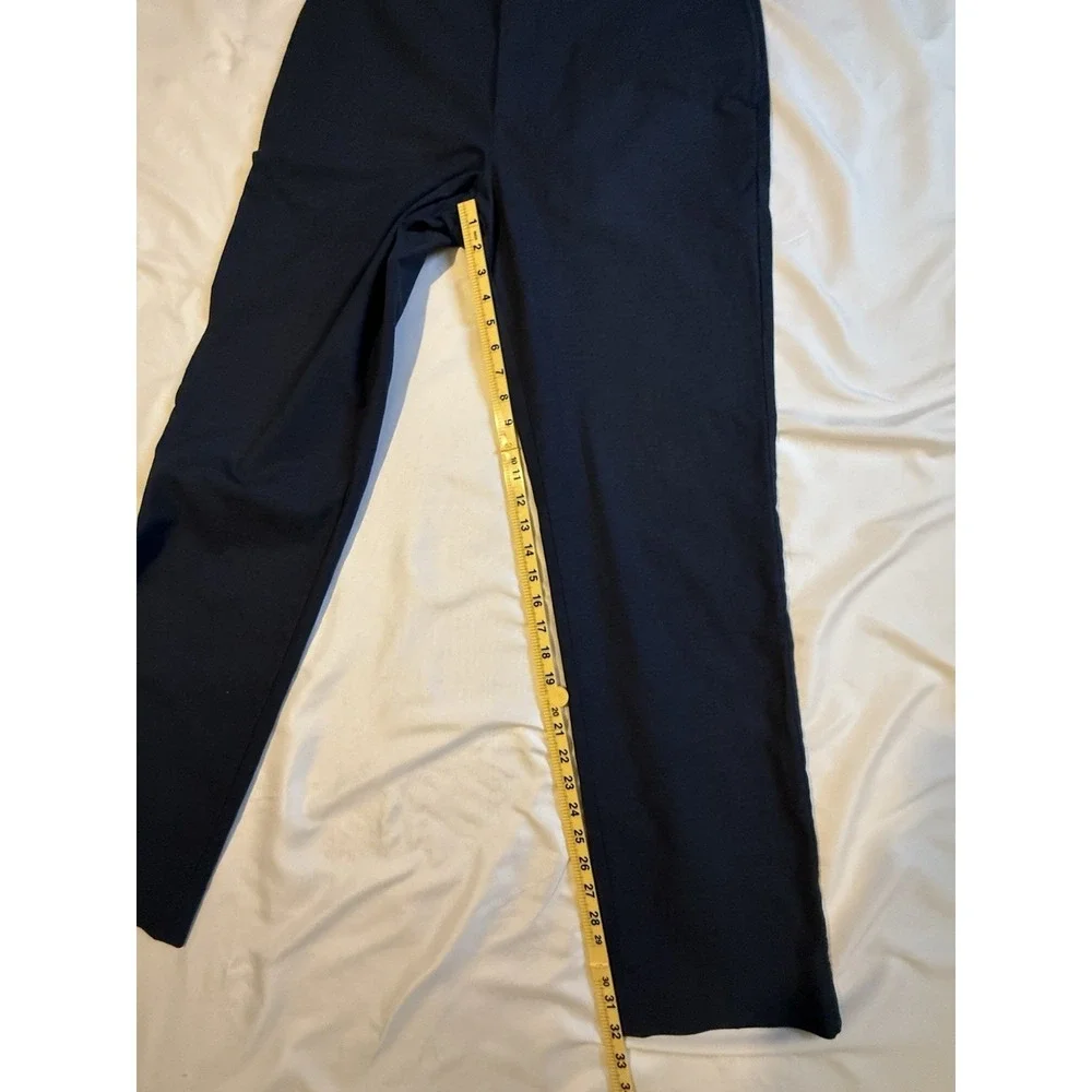 Banana Republic Aiden Fit Pants Mens 34x34 Navy Stretch Dress Chino Flat Front